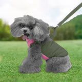 Maxbell Stylish Dog Cold Weather Coats Vest Costumes Apparel for Outdoor Walking Dark Green