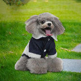 Maxbell Dog Fleece Denim Jacket Vest Winter Clothes Garments for Daily Wear Hiking