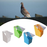 Maxbell Bird Food Feeder Hanging Convenient Detachable Food Containers for Pigeon Yellow