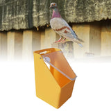 Maxbell Bird Food Feeder Hanging Convenient Detachable Food Containers for Pigeon Yellow