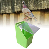 Maxbell Bird Food Feeder Hanging Convenient Detachable Food Containers for Pigeon Green