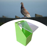 Maxbell Bird Food Feeder Hanging Convenient Detachable Food Containers for Pigeon Green