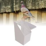 Maxbell Bird Food Feeder Hanging Convenient Detachable Food Containers for Pigeon White