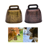 Maxbell Retro Style Grazing Bells for Cattle Pets Supplies Bronze Color
