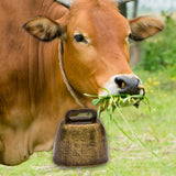 Maxbell Retro Style Grazing Bells for Cattle Pets Supplies Bronze Color