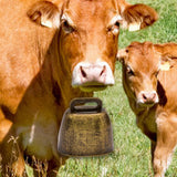 Maxbell Retro Style Grazing Bells for Cattle Pets Supplies Bronze Color