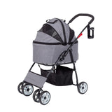 Maxbell Pet Stroller Cat Travel Cart Foldable Stable for Dogs Accessories Kitten