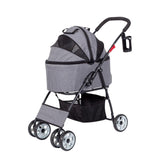 Maxbell Pet Stroller Cat Travel Cart Foldable Stable for Dogs Accessories Kitten
