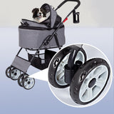 Maxbell Pet Stroller Cat Travel Cart Foldable Stable for Dogs Accessories Kitten