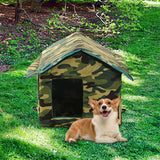 Maxbell Outdoor Cat House Tent Kitty Small Medium Puppy Nest Kitten Hut Cave Pet Bed Square 35x33x30cm