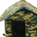 Maxbell Outdoor Cat House Tent Kitty Small Medium Puppy Nest Kitten Hut Cave Pet Bed Square 40x38x35cm