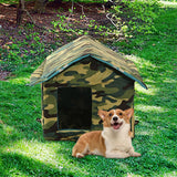 Maxbell Outdoor Cat House Tent Kitty Small Medium Puppy Nest Kitten Hut Cave Pet Bed Square 40x38x35cm