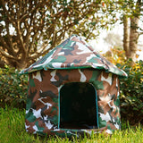 Maxbell Outdoor Cat House Tent Kitty Small Medium Puppy Nest Kitten Hut Cave Pet Bed Round 40cm H 41cm