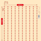 Maxbell Fairy Lights Remote Control Curtain Photo Props Ornament for Spring Festival 3x3m