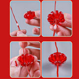 Maxbell Fairy Lights Remote Control Curtain Photo Props Ornament for Spring Festival 3x3m