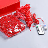 Maxbell Fairy Lights Remote Control Curtain Photo Props Ornament for Spring Festival 3x3m