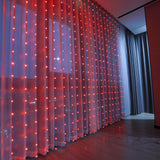 Maxbell Fairy Lights Remote Control Curtain Photo Props Ornament for Spring Festival 3x3m
