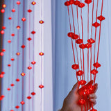Maxbell Fairy Lights Remote Control Curtain Photo Props Ornament for Spring Festival 3x3m