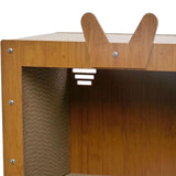 Maxbell TV Shaped Cat Scratcher Box Lounge Bed Wear Resistant Pet Supplies Versatile