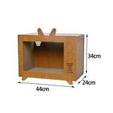 Maxbell TV Shaped Cat Scratcher Box Lounge Bed Wear Resistant Pet Supplies Versatile