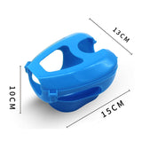 Maxbell Racing Pigeon Holder Mounting Bracket for Pet Bird Feeding Water Medications Blue