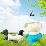 Maxbell Racing Pigeon Holder Mounting Bracket for Pet Bird Feeding Water Medications White