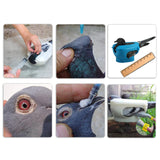 Maxbell Racing Pigeon Holder Mounting Bracket for Pet Bird Feeding Water Medications White