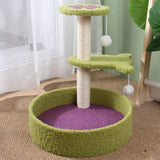 Maxbell Cat Scratcher Post Playing Climbing Tree Sisal Rope Wrapped Scratching Toy