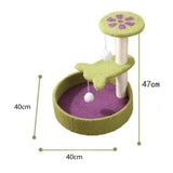 Maxbell Cat Scratcher Post Playing Climbing Tree Sisal Rope Wrapped Scratching Toy