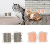 Maxbell Cat Self Groomer Bath Cleaning Pet Hair Removal Removable Massage Comb Gray