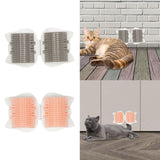 Maxbell Cat Self Groomer Bath Cleaning Pet Hair Removal Removable Massage Comb Gray