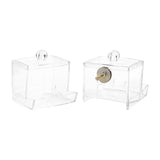 Maxbell Portable Rutin Chicken Feeder Acrylic for Poultry Farm Feeding Accessories without screws