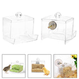 Maxbell Portable Rutin Chicken Feeder Acrylic for Poultry Farm Feeding Accessories without screws
