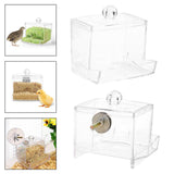 Maxbell Portable Rutin Chicken Feeder Acrylic for Poultry Farm Feeding Accessories without screws