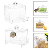 Maxbell Portable Rutin Chicken Feeder Acrylic for Poultry Farm Feeding Accessories without screws