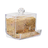 Maxbell Portable Rutin Chicken Feeder Acrylic for Poultry Farm Feeding Accessories without screws