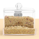 Maxbell Portable Rutin Chicken Feeder Acrylic for Poultry Farm Feeding Accessories with screws