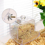 Maxbell Portable Rutin Chicken Feeder Acrylic for Poultry Farm Feeding Accessories with screws