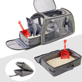 Maxbell Cat Toilet Trainer Collapsible with Handle Lightweight for Kitty Travel