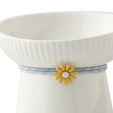 Maxbell Porcelain Pet Feeder Raised Cat Dish High Foot Non Spillage Cat Dog Bowl Solid Color Tilted