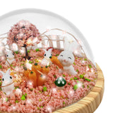 Maxbell DIY Rabbit Night Light Materials Micro Landscape Bunny Lamp for Baby Room
