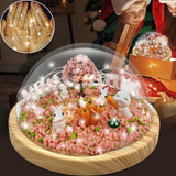Maxbell DIY Rabbit Night Light Materials Micro Landscape Bunny Lamp for Baby Room