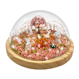 Maxbell DIY Rabbit Night Light Materials Micro Landscape Bunny Lamp for Baby Room