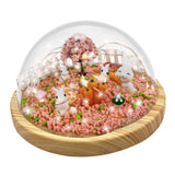 Maxbell DIY Rabbit Night Light Materials Micro Landscape Bunny Lamp for Baby Room