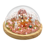 Maxbell DIY Rabbit Night Light Materials Micro Landscape Bunny Lamp for Baby Room
