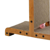 Maxbell Cat Scratcher T Shape Cat Scratch Pad with Ball Thickened for Pet Supplies 50cmx25.5cmx53cm