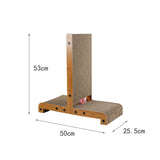 Maxbell Cat Scratcher T Shape Cat Scratch Pad with Ball Thickened for Pet Supplies 50cmx25.5cmx53cm