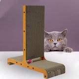 Maxbell Cat Scratcher T Shape Cat Scratch Pad with Ball Thickened for Pet Supplies 60.8cmx25cmx64cm