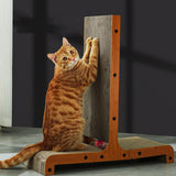 Maxbell Cat Scratcher T Shape Cat Scratch Pad with Ball Thickened for Pet Supplies 60.8cmx25cmx64cm