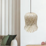 Maxbell Pendant Light Cover Ceiling Light Fixture Living Room Bamboo Lamp Shade